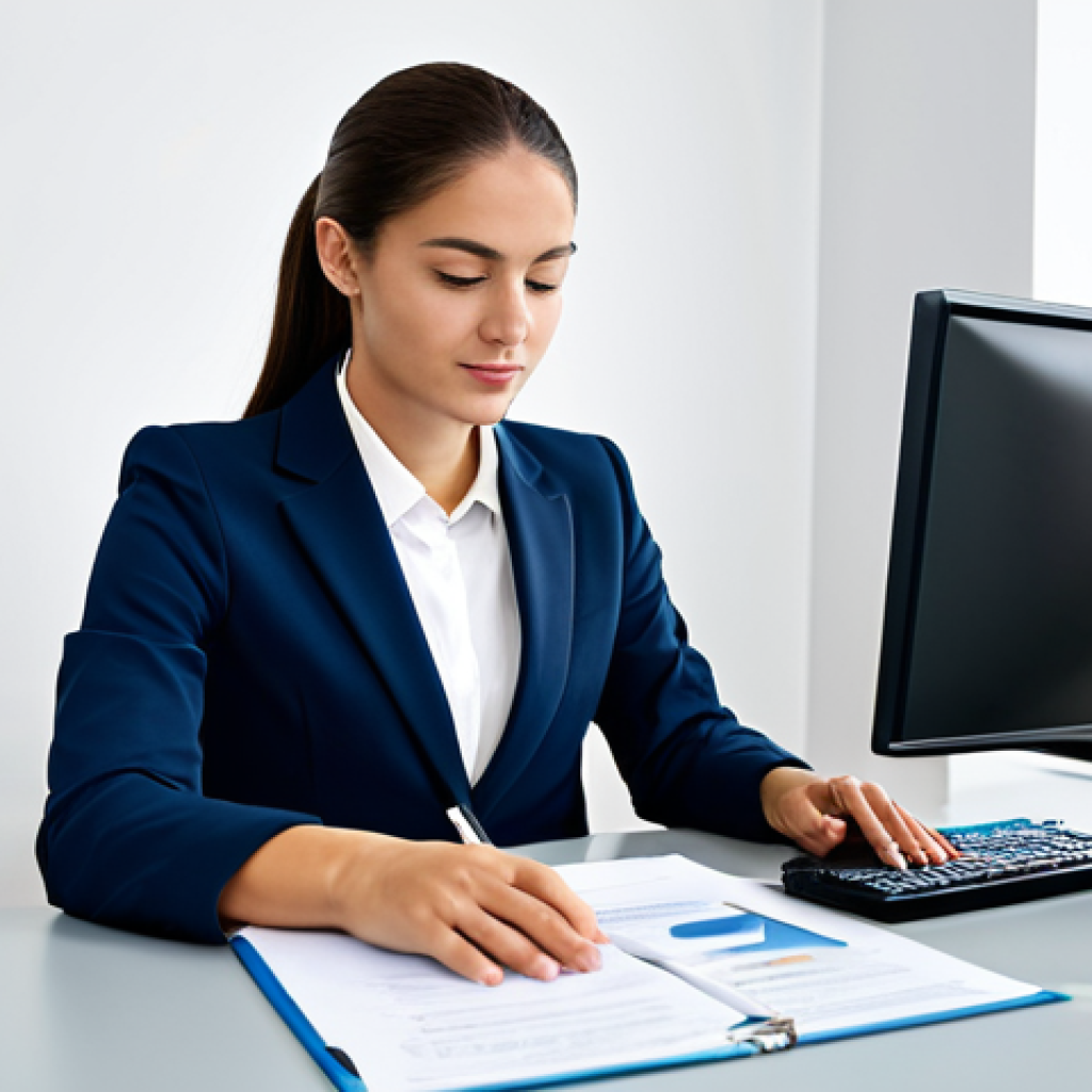 Legal Tech in Action**

"A young, professional attorney, fully clothed in a modest business suit, working at a bright, modern desk. The attorney is reviewing documents on a computer screen displaying legal research software. The scene is a clean, organized office environment. Safe for work, appropriate content, perfect anatomy, correct proportions, professional, family-friendly, well-formed hands, proper finger count, natural pose, high quality, professional photography, realistic."

**