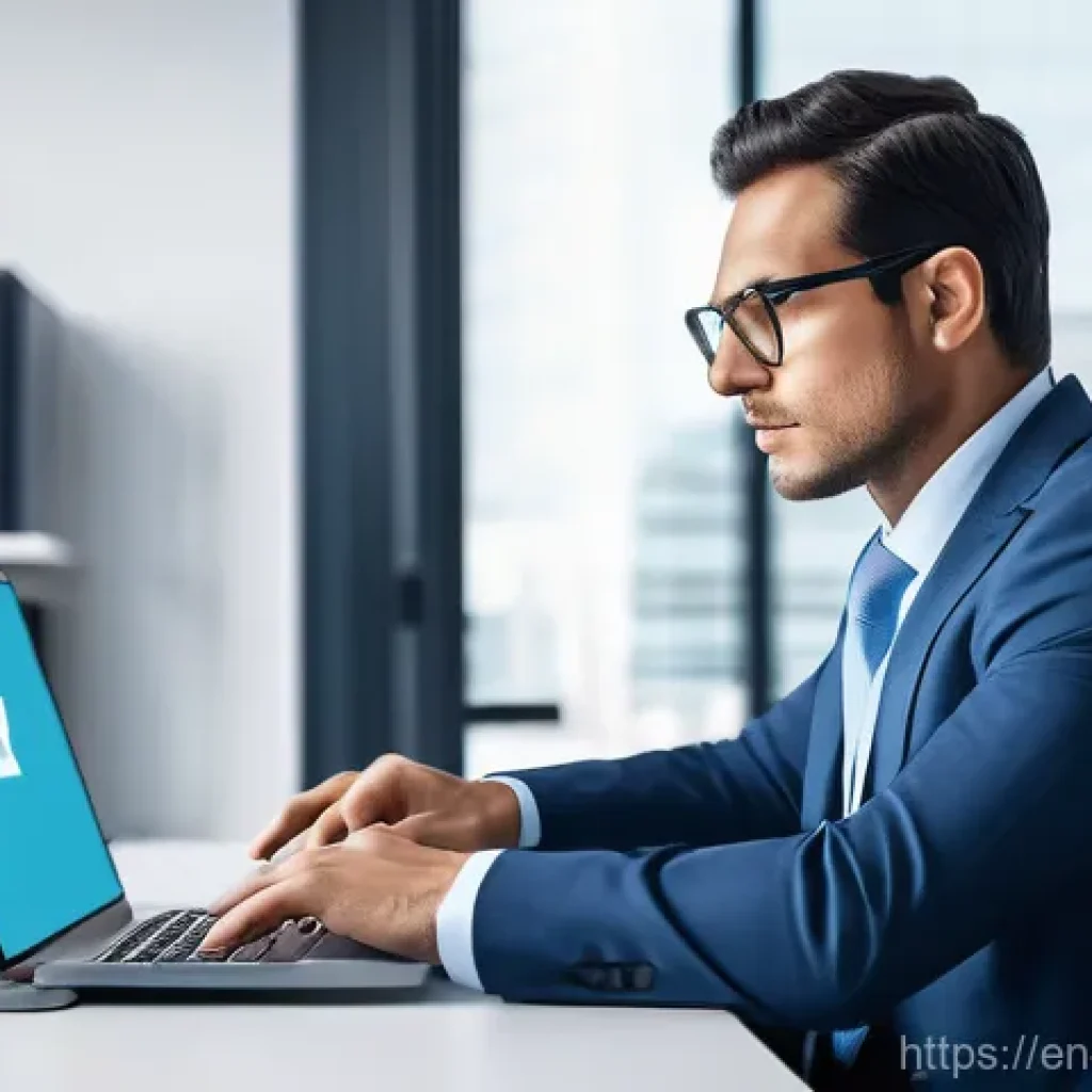 변호사로 일하며 주의해야 할 점 - **Prompt: Lawyer Bolstering Digital Defenses**
"A diligent male lawyer, in his late 30s, wearing...