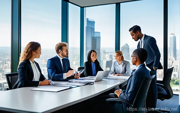 법률사무소의 변호사와 대형 로펌 차이 - **Prompt:** A compassionate solo female attorney in her late 30s, with a warm and approachable demea...