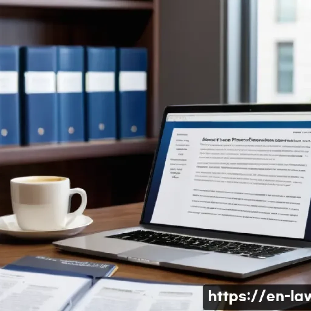 변호사 실무를 위한 참고 도서 - A professional attorney’s workspace featuring an open legal textbook titled “Federal Practice and Pr...