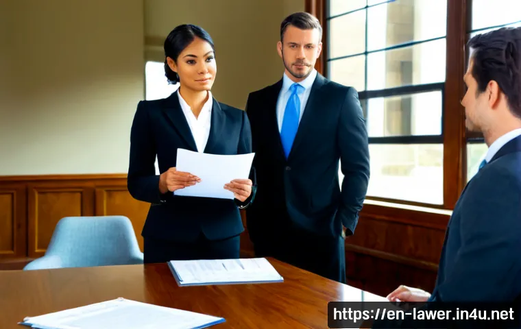 법률 관련 자격증 종류와 차이점 - Photorealistic legal career comparison scene in a bright modern American office, a diverse group of ...